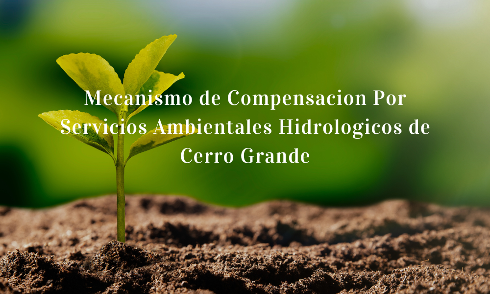 Mecanismo de Compensacion Por Servicios Ambientales Hidrologicos de Cerro Grande